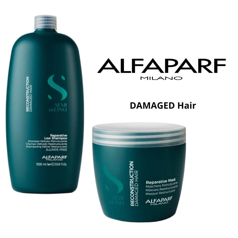 ALFAPARF Semi Di Lino Reconstruction Shampoo 1L & Mask 500ml