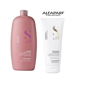 ALFAPARF Semi Di Lino Moisture Shampoo and diamond conditioner