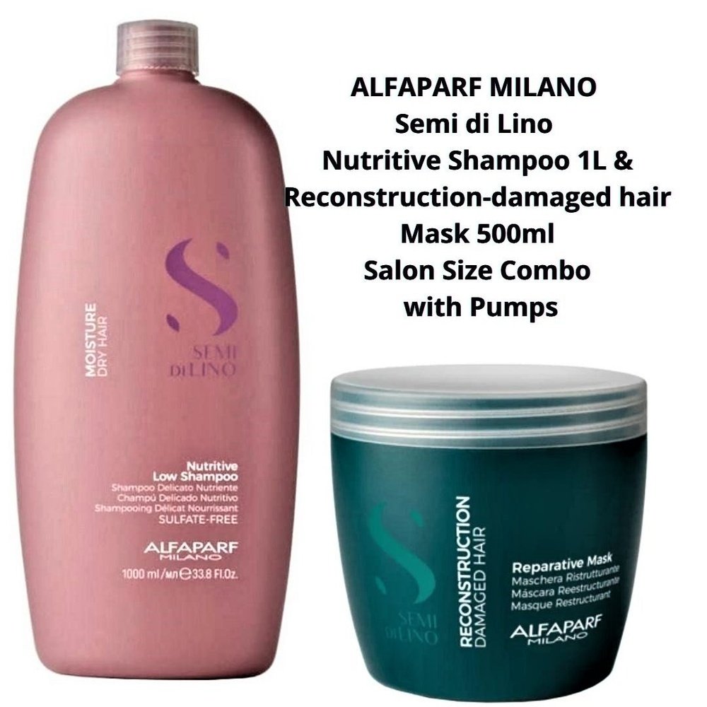 ALFAPARF Semi Di Lino Moisture Shampoo & Reconstruction Mask