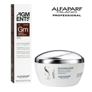 ALFAPARF Diamond Illuminating mask and Golden Mahogany .35