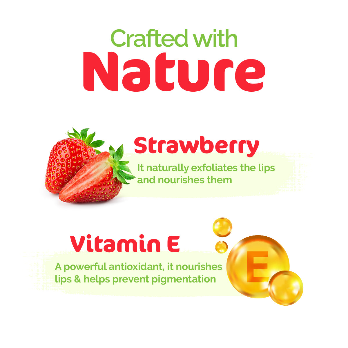 Mamaearth Nourishing Tinted 100% Natural Lip Balm with Vitamin E - Strawbery - Image 5