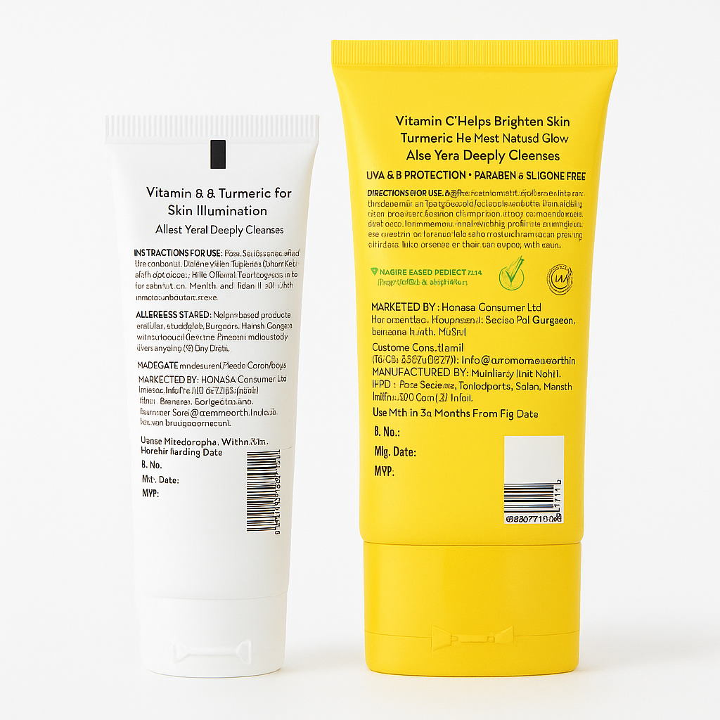 Vitamin C Face Wash 50 ml + Daily Glow Sunscreen 50 g with Turmeric-Combo - Image 2