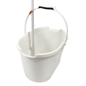 Measuring Cleaning Bucket with Angled Markings and Mop Clip