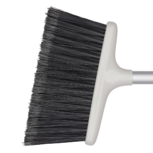 Upright Broom and Dustpan Sweep Set with Feather-Tip Bristles