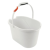 Measuring Cleaning Bucket with Angled Markings and Mop Clip