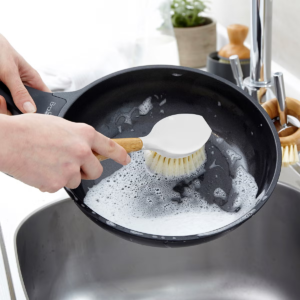 Dish Brush with Bamboo Handle and Recycled Plastic Bristles